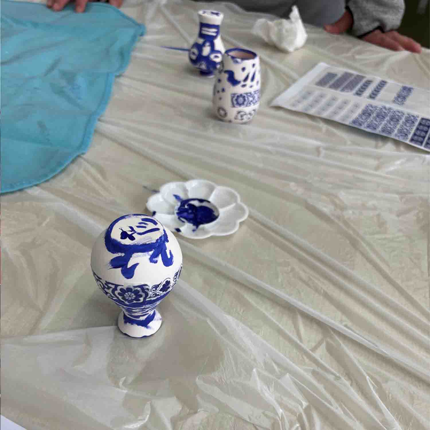 傳統青花瓷水托印體驗
